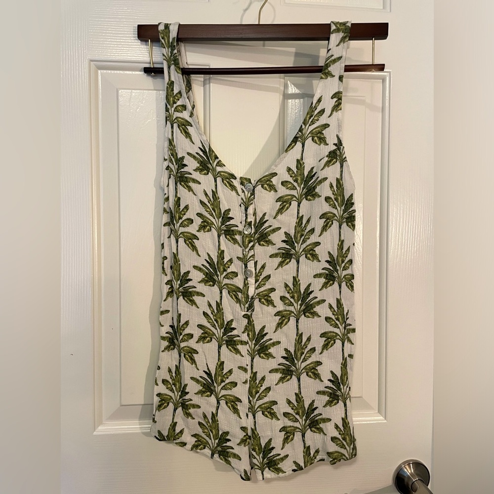 Show Me Your MuMu Palm Tree Romper